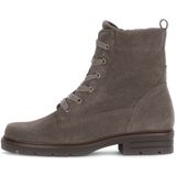 Gabor - Veterlaarsjes - Taupe - Blokhak - Ritssluiting en Vetersluiting