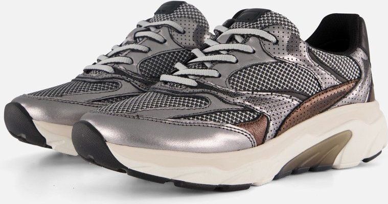 Gabor - Rollingsoft - Sneakers - Zilver - Textiel