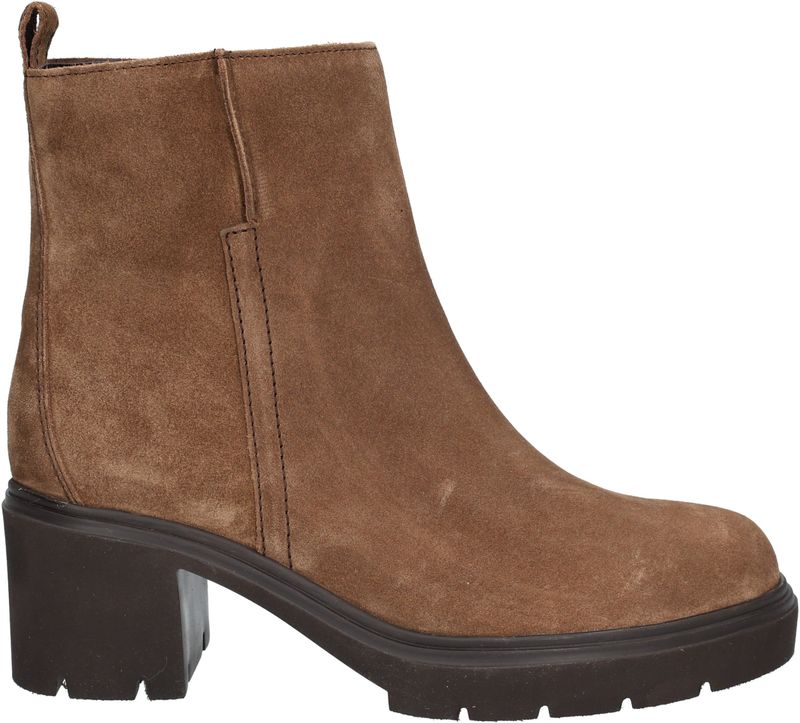 Gabor 71.874.14 - Dames Enkelboots - Bruin - Suède - Plateau