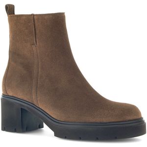 Gabor 71.874.14 - Dames Enkelboots - Bruin - Suède - Plateau