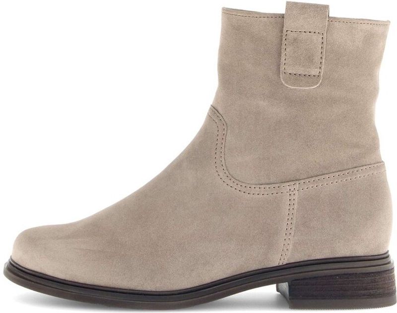 GABOR - Enkellaarsjes - Greige - Leer - Blokhak