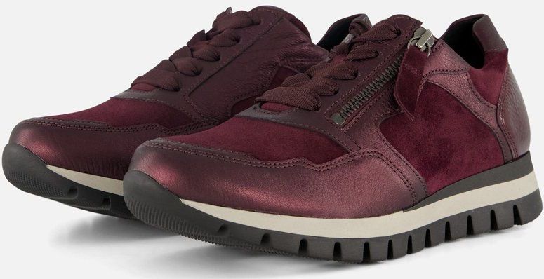 Gabor - Sneakers - Rood - Suede