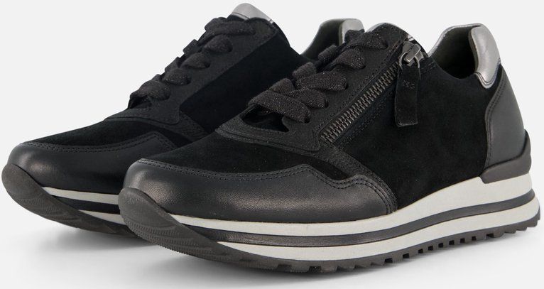 Gabor - Sneakers - Suede - Leer/Textiel - H-Leest - Rubber Zool