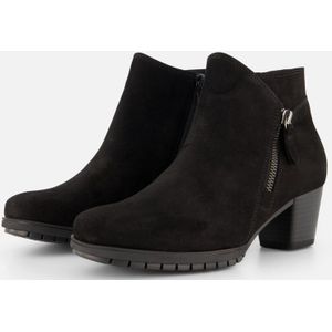 Gabor - Enkellaarsjes - Zwart - Nubuck