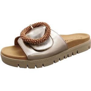 Gabor - Slippers - Goud - Leder - Best Fitting - 63.745.62