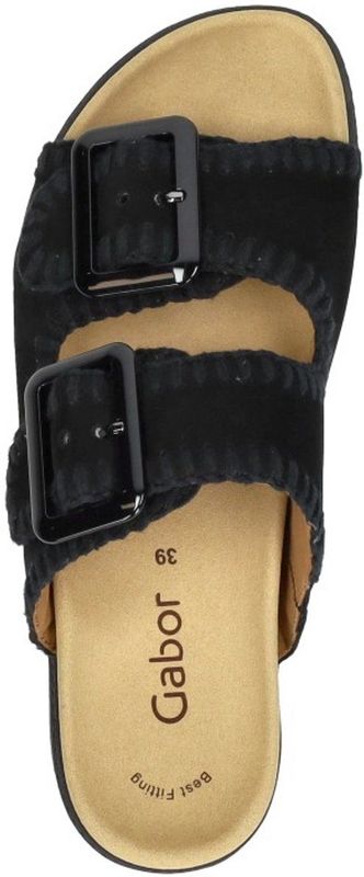 Gabor - Open Teen - Zwart - Kunstleer