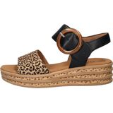 Gabor - Best Fitting - Sandaal - Sleehak - Zacht Suède en Gladleer - 4,5 cm Hoog