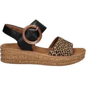 Gabor - Best Fitting - Sandaal - Sleehak - Zacht Suède en Gladleer - 4,5 cm Hoog