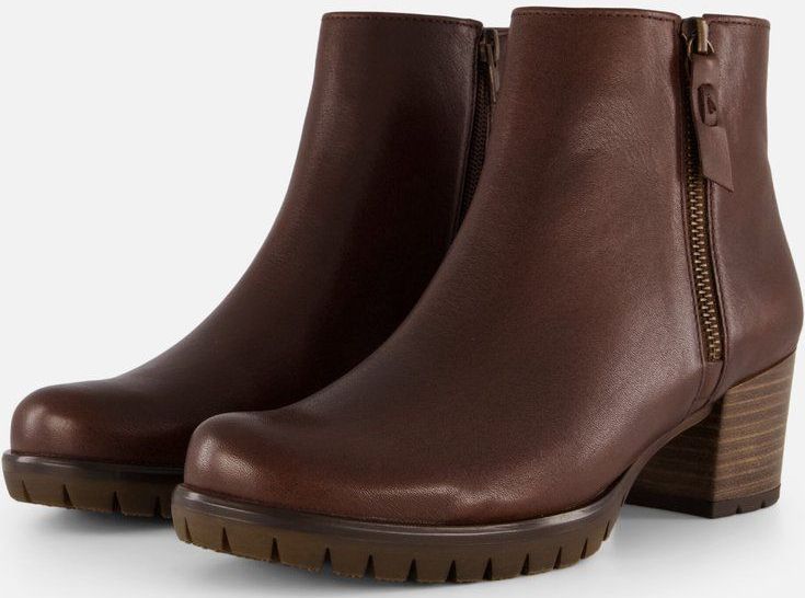 Gabor - Enkellaarsjes - Cognac - Leer