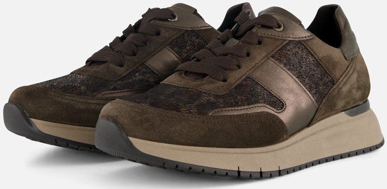 Gabor - Sneakers - Bruin - Suede