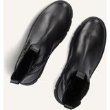Unikleur - Chelsea Boots - Zwart - Plateauhak - Ritssluiting