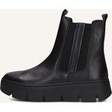 Unikleur - Chelsea Boots - Zwart - Plateauhak - Ritssluiting