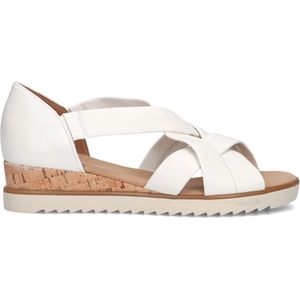 Gabor 782 Sandalen - Wit - Leer/Suède - Sleehak 4 cm