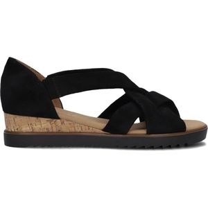Gabor - 782 - Sandalen - Zwart - Sleehak - Dames