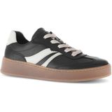 Gabor - Florence - Plateausneakers - Zwart/wit - Vrijetijdsschoen - Veterschoen - Comfortabele Breedte G