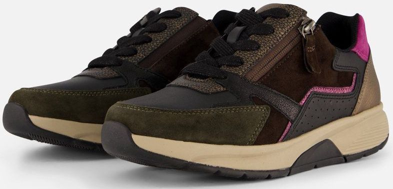 Gabor - Rollingsoft - Sneakers - Zwart - Suede