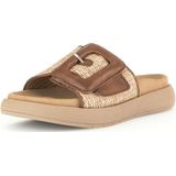 Gabor - Slippers - Beige - Anatomisch Ondersteunend Voetbed - Brede Klittenbandsluiting