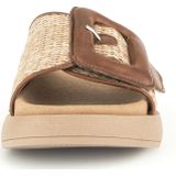 Gabor - Slippers - Beige - Anatomisch Ondersteunend Voetbed - Brede Klittenbandsluiting