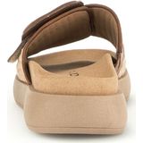 Gabor - Slippers - Beige - Anatomisch Ondersteunend Voetbed - Brede Klittenbandsluiting
