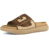 Gabor - Slippers - Beige - Anatomisch Ondersteunend Voetbed - Brede Klittenbandsluiting
