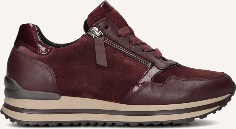 GABOR - 528 - Sneakers - Bordeauxrood - Suède/Textiel