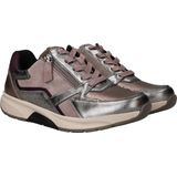 Gabor - Rollingsoft - Sneakers - Grijs/Oudroze/Zilverkleur - Sleehak