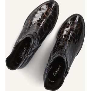 Gabor 511 Enkellaarsjes - Enkelboots met rits - Dames - Bruin - Maat 35