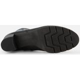 Gabor - Enkellaarsjes - Leer - Zwart - Blokhak 6 cm