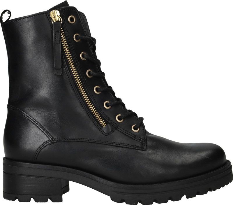 Gabor - Veterboots - Zwart - Leer