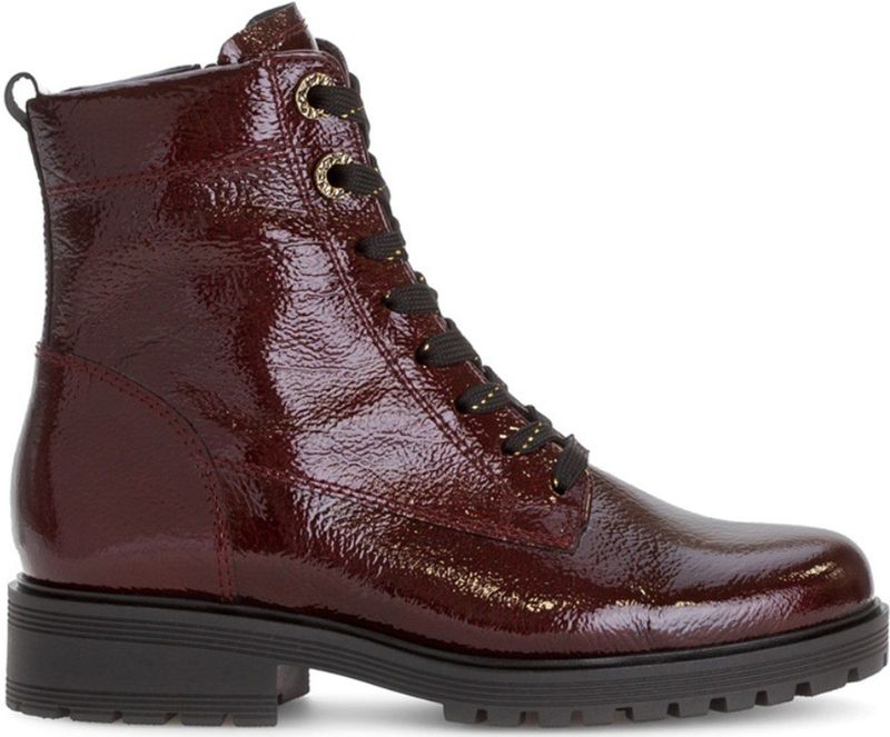 Gabor - Veterboot - Bordo - H-leest - Duurzaam Lakleer