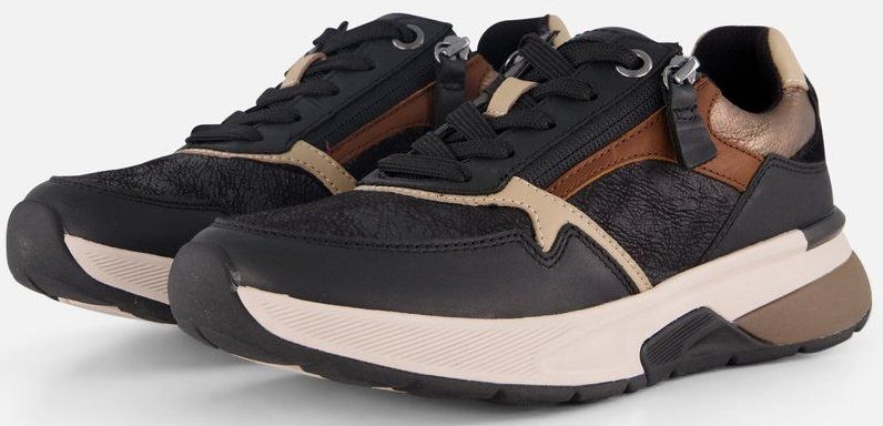 Gabor - Rollingsoft - Sneakers - Zwart - Leer