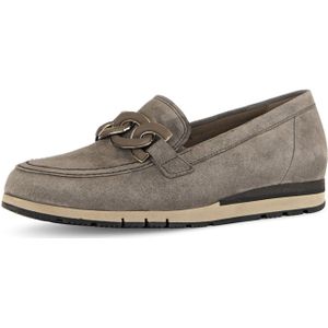 Gabor - Instappers - Suede - Zwart - Comfort Fit Voetbed