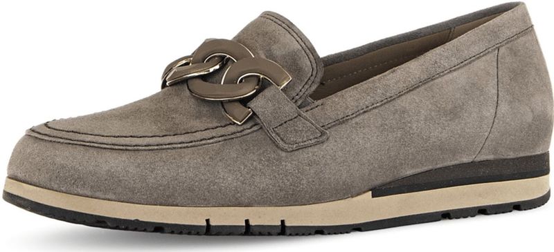 Gabor - Instappers - Suede - Zwart - Comfort Fit Voetbed