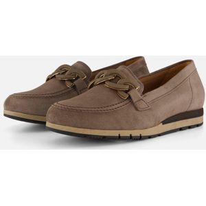 Gabor - Instappers - Suede - Zwart - Rubber Zool