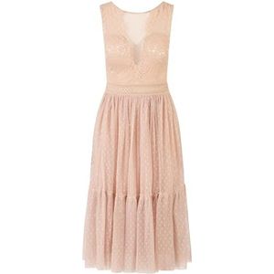 APART Fashion Damesjurken Special Occasion Dress, beige, 36