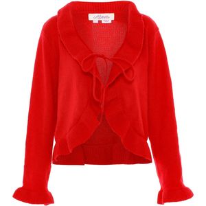 aleva Gebreid vest  rood