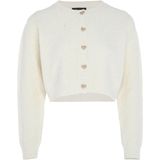 aleva Gebreid vest  wolwit