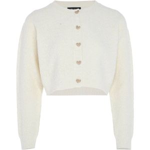 aleva Gebreid vest  wolwit