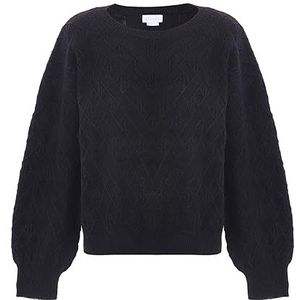 BLONDA - Trui - Zwart - Losse Pasvorm - Lange Mouw