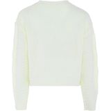 BLONDA - Trui - Wolwit - Effen - Lange Mouw - Normale Pasvorm