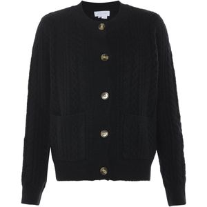 BLONDA Gebreid vest  zwart