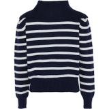 DreiMaster - Troyer Trui - Donker Marineblauw - Dames - Gestreept