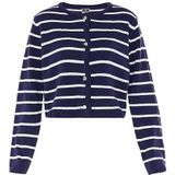 DreiMaster - Maritim - Gebreid Vest - Marine / Offwhite