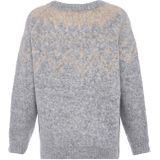 Jalene - Fairy Isle - Trui - Grijs Gemêleerd / Perzik
