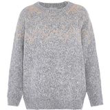 Jalene - Fairy Isle - Trui - Grijs Gemêleerd / Perzik