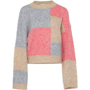 Trui - Color-Blocking - Lange Mouw - Normale Pasvorm