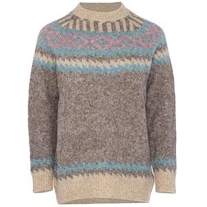 Jalene Trui  beige / lichtblauw / lichtbruin / pink