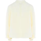 Jalene Dames vleermuisstroom-geribbelde pullover acryl wolwit maat XS/S, wolwit, XS