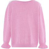 NAEMI Gebreid vest  rosa / wit