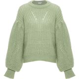 Libbi - Trui - Pastelgroen - Losse Pasvorm - Lange Mouw